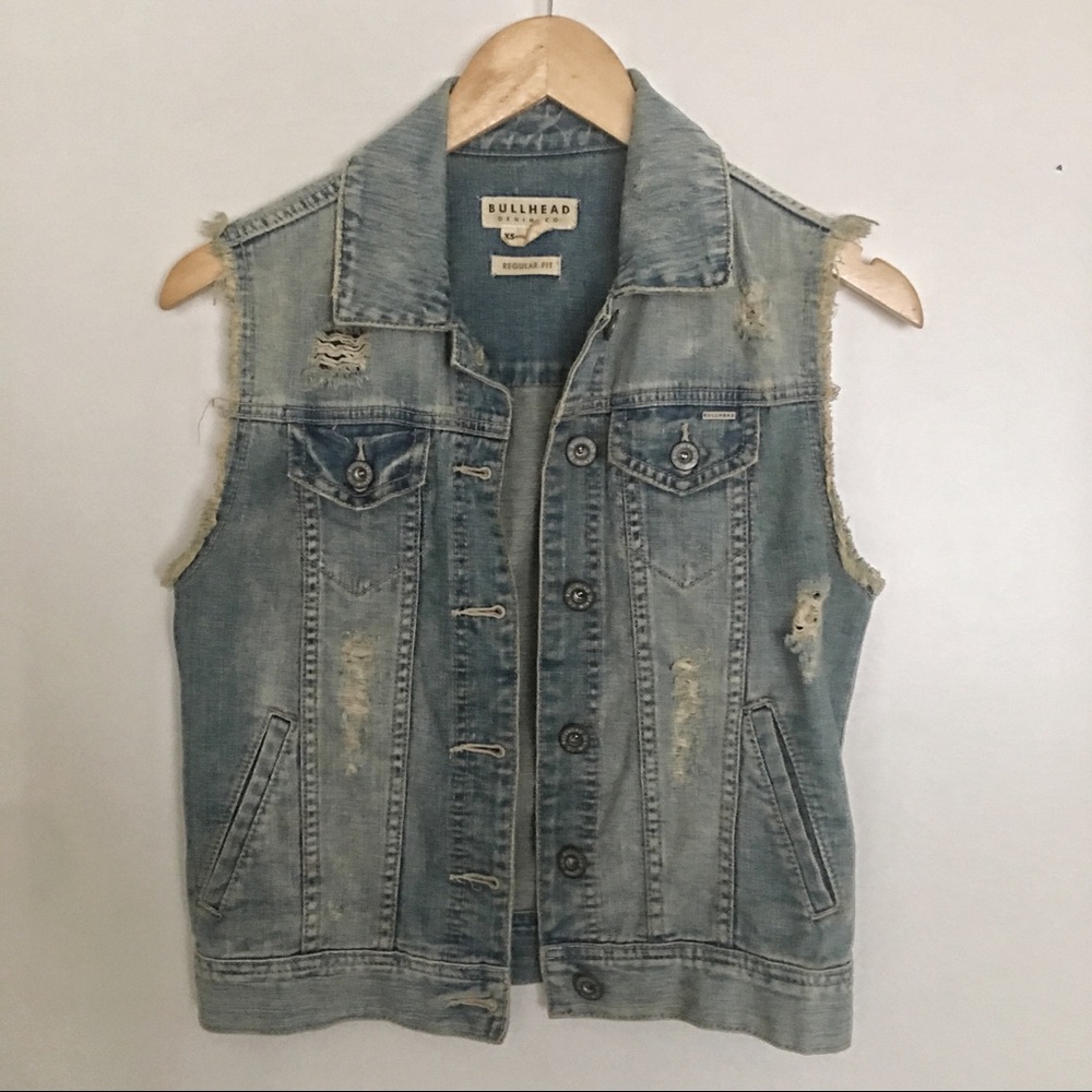 Bullhead Denim Western Vest
